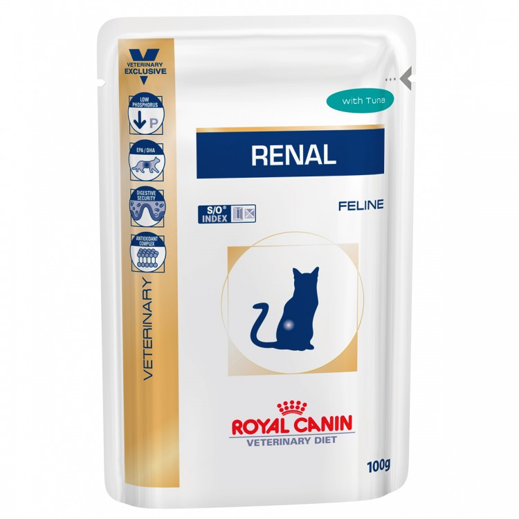 Dieta Royal Canin Renal Cat Plicuri cu Ton 12x85g Royal Canin imagine 2022